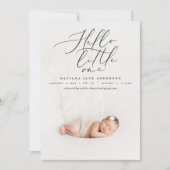 Faire-part Bonjour petite une photo moderne (Devant)