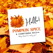 Faire-part Bonjour Pumpkin Spice & Tout Ce Qui Est Agréable V