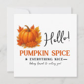 Faire-part Bonjour Pumpkin Spice & Tout Ce Qui Est Agréable V (Devant)