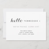 Faire-part Bonjour Tennessee Nouvelle maison Nous avons démén (Devant)