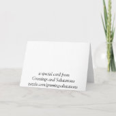 Faire-part Bonne année (Dos)