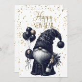 Faire-part Bonne année Gnome (Devant / Derrière)