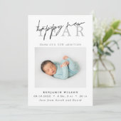 Faire-part Bonne année photo Naissance (Debout devant)
