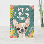Faire-part Bonne maman d'anniversaire - Chihuahua Pawfect Ann (Devant)
