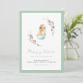 Faire-part Bonne Pâques mignonne Bunny Nouvelle Maison Faire- (Debout devant)