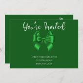 Faire-part Bonne partie Jour de la Saint Patrick (Devant / Derrière)