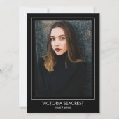 Faire-part Borderline 5 Actor Model Talent Comp ZED Card (Devant)