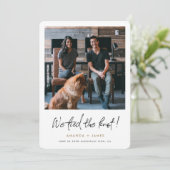 Faire-part Bordures simples et modernes Mariage photo Elopeme (Debout devant)