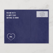 Faire-part Bottes de cow-boy au tableau noir Carte postale (Dos)