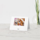 Faire-part Bouddles de chiots (Dos)
