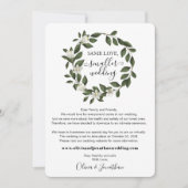 Faire-part Boutonnière Vert Même Amour Mariage Plus Petit Réd (Devant)