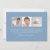 Faire-part Bows bleus Dusty dessinés à la main en lunettes 4  (Dos)