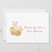 Faire-part Boxed Up avec une nouvelle adresse! Déplacement de (Devant)