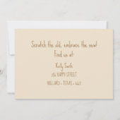 Faire-part Boxed Up avec une nouvelle adresse! Déplacement de (Dos)