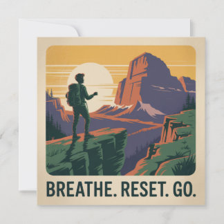 Faire-part Breathe. Reset. Go.