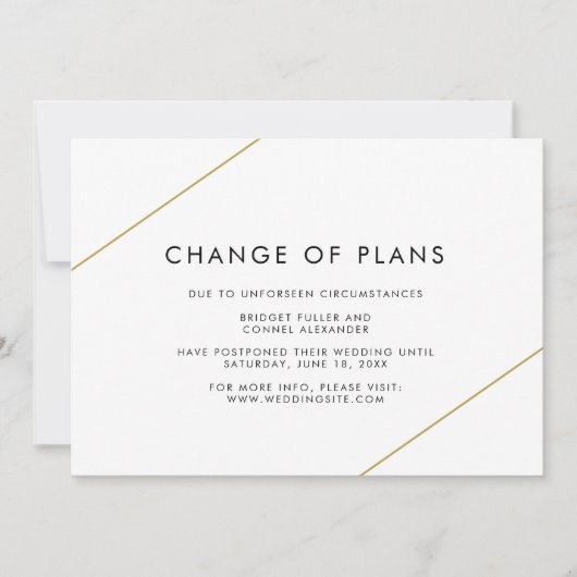 Faire-part Bridget Mariage moderne géométrique (Devant)