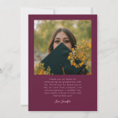 Faire-part Bright Future Stars Multi Photo Cranberry Grad (Dos)