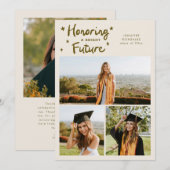 Faire-part Bright Future Stars Multi Photo Cream Grad (Devant / Derrière)