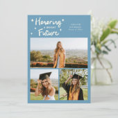 Faire-part Bright Future Stars Multi Photo Denim Blue Grad (Debout devant)