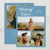 Faire-part Bright Future Stars Multi Photo Denim Blue Grad (Devant / Derrière)