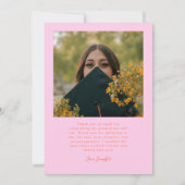 Faire-part Bright Future Stars Multi Photo Orange Pink Grad (Dos)