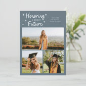 Faire-part Bright Future Stars Multi Photo Slate Blue Grad (Debout devant)