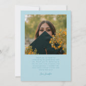 Faire-part Bright Future Stars Multi Photo Turquoise Grad (Dos)