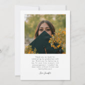 Faire-part Bright Future Stars Multi Photo White Grad (Dos)