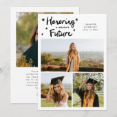 Faire-part Bright Future Stars Multi Photo White Grad (Devant / Derrière)