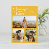 Faire-part Bright Future Stars Multi Photo Yellow Grad (Debout devant)
