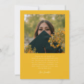 Faire-part Bright Future Stars Multi Photo Yellow Grad (Dos)