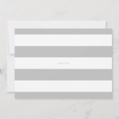 Faire-part Brosse Calligraphie Gris Photo Collage Naissance (Dos)