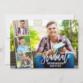 Faire-part Brosse moderne Script 4 - Diplôme photo (Devant)