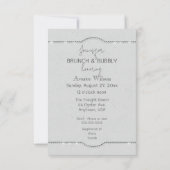 Faire-part Brunch & Bubbly Avec la mariée à être (Dos)