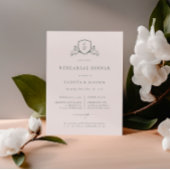 Faire-part BRUNSWICK CREST Mariage Dîner de répétition Invita