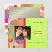 Faire-part Bulles de morue, Enregistrer la date Carte postale (Devant / Derrière)