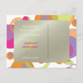 Faire-part Bulles de morue, Enregistrer la date Carte postale (Dos)