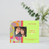 Faire-part Bulles de morue, Enregistrer la date Carte postale (Debout devant)