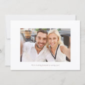 Faire-part Burgundy Floral Save Our Date photo (Dos)