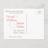 Faire-part Butterfly Whimsy Enregistrer la date Carte postale (Dos)