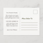 Faire-part Cabine Facture Nouvelle adresse Carte postale (Dos)