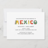 Faire-part Cabo San Lucas Mexique Mariage Enregistrer la date (Dos)