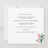 Faire-part Cactus Plantes du désert Nous avons déménagé (Dos)