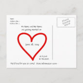 Faire-part Calendrier 2014 Enregistrer la date Carte postale (Dos)