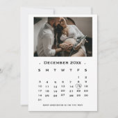 Faire-part Calendrier de script moderne Annonce de grossesse (Devant)