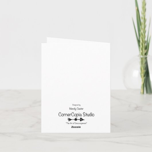 Faire-part Calf Folded Card (Dos)