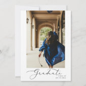 Faire-part Calligraphie minimaliste moderne (Dos)