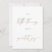 Faire-part Calligraphie minimaliste moderne photo Naissance d (Devant)