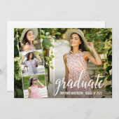 Faire-part Calligraphie moderne 4 Diplôme photo (Devant / Derrière)