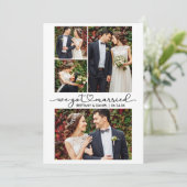 Faire-part Calligraphie moderne Coeur Script 4 Mariage photo (Debout devant)